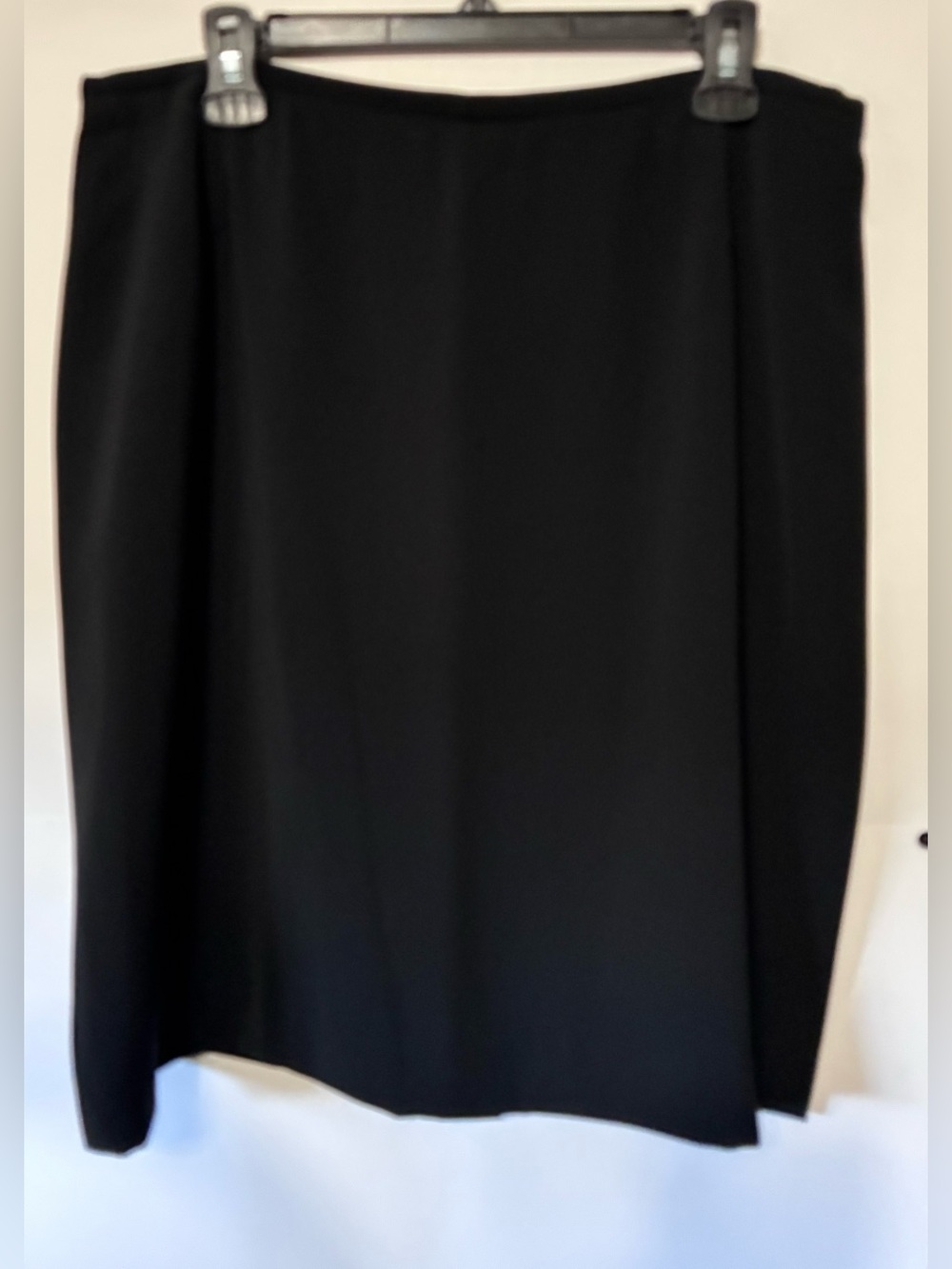 Kasper Petite Black Pencil Skirt Size 16P Lined Career NWT